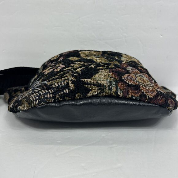 Vintage Floral Tapestry Bum Bag Fanny Pack Waist Zip Pockets Bloomcore Cottage - Picture 6 of 16